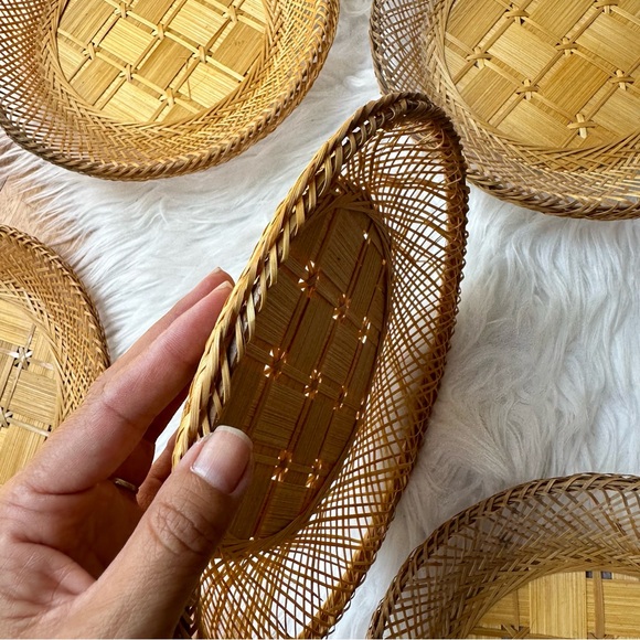 Vintage Boho Home Decor Set of 6 Plates Wall Art - Picture 4 of 9